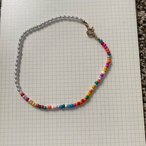 Cute Pearl and Colorful Beads Necklace